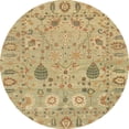 thumbnail image 1 of Ahgly Company Indoor Round Abstract Cinnamon Brown Oriental Area Rugs, 5' Round, 1 of 6