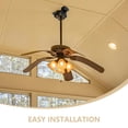 thumbnail image 3 of FONDOTIN 1Set Black Metal Ceiling Fan Canopy Bracket Universal Mounting Kit for Quick and Stable Setup, 3 of 8