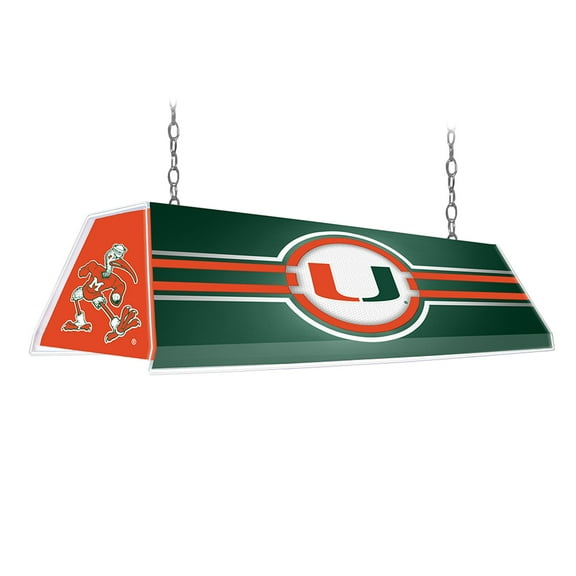 Miami Hurricanes Logo 46'' x 13.5'' Pool Table Light
