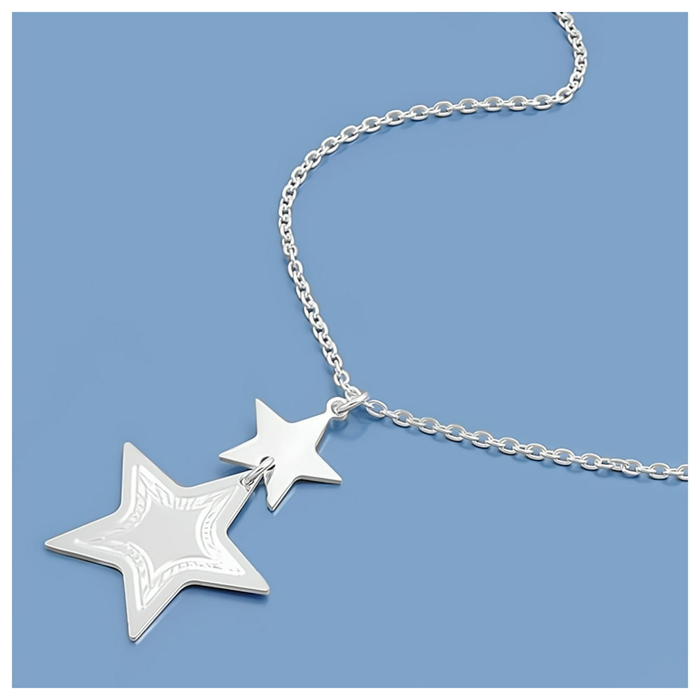 Glitzs Jewels - Glitzs Jewels 925 Sterling Silver Necklace (Stars ...