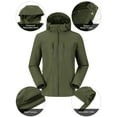 thumbnail image 6 of CAMEL CROWN Men's Hooded Rain Jacket Waterproof Windbreaker coat Shell for Outdoor Hiking Climbing Traveling, 6 of 7