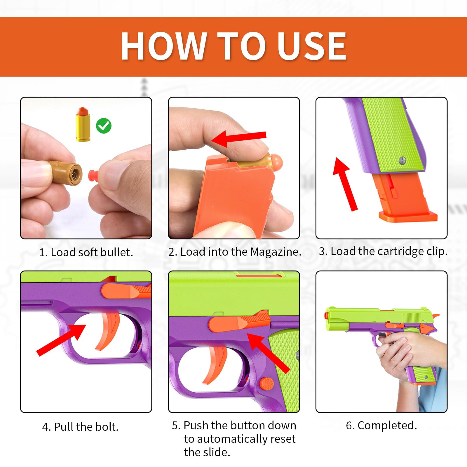Toy Gun Ejector Shell Outdoor Blaster 30ft Range 18 Darts