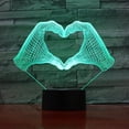 thumbnail image 3 of I Love You to The Moon and Back, 3D Illusion Lamp Flower, Bear 3D Visual Night Light, I Love You Gifts for Him Lamps for Adults, Love Lights Neon Sign Light Xmas Birthday Decoration, 3 of 7