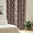thumbnail image 2 of Ambesonne Japanese Curtains, Soft Pink Cherry Bloom, Pair of 28"x84", Brown Pale Pink, 2 of 5