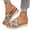 Gray, variant on Wedge Sandals for Women, Espadrille Platform Slides, Open Toe Slip On Summer Sandals, Non-Slip Dressy Casual Beach Vacation(Yellow, 9)