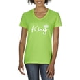thumbnail image 1 of Artix - Women's T-Shirt V-Neck Short Sleeve, up to Women Size 3XL - King Crown, 1 of 4