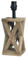 Better Homes & Gardens Crossmill Wood Accent Lamp Base, Natural Finish