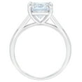 thumbnail image 3 of Pompeii Certified 2 1/2Ct Princess Cut Diamond Engagement Ring 14k White Gold Lab Grown, 3 of 4