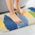 thumbnail image 2 of NOMADIC NOOK 2 Pcs Bathroom Rugs Soft Plush & Fluffy Bath Mats Non Slip Extra Thick Microfiber Printing Bathroom Mat Leaves-3/Flower-1 20' x 32', 2 of 6