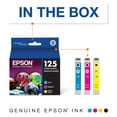 thumbnail image 2 of EPSON 125 DURABrite Ultra Ink Standard Capacity Color Combo Pack (T125520-S) Works with Stylus NX-125, NX-127, NX-130, NX-230, NX-420, NX-530, NX-625, WorkForce WF-320, WF-323, WF-325, WF-520, 2 of 5