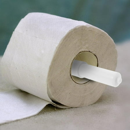 MLINS  2 Pcs Toilet Paper Replacement Rod Holder Roller Spring Loaded White