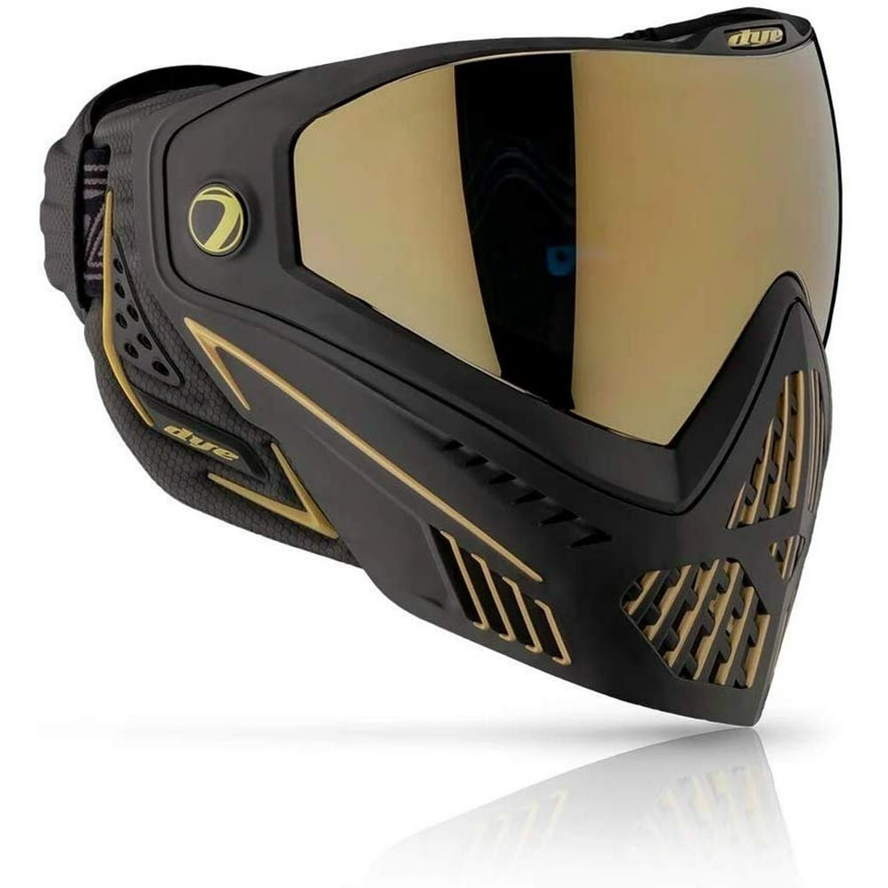 Dye i5 Paintball Goggle Mask Onyx Black Gold 2.0