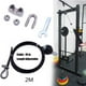 thumbnail image 4 of 2 Piezas de material acero Fitness DIY Polea Cable Cuerda Tríceps Fuerza Gimnasio en hogar, 4 of 6