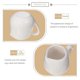 thumbnail image 5 of Small Sauce Jugs 6Pcs White Ceramic Sauce Dispensing Containers For General Users Simple Style, 5 of 5