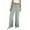 Army Green, variant on Fgnfyis High Waist Elastic Wide Leg Solid Color Womens Pants Comfortable Stretchy Everyday Wear Loose Fit Casual Long Pants Army Green S