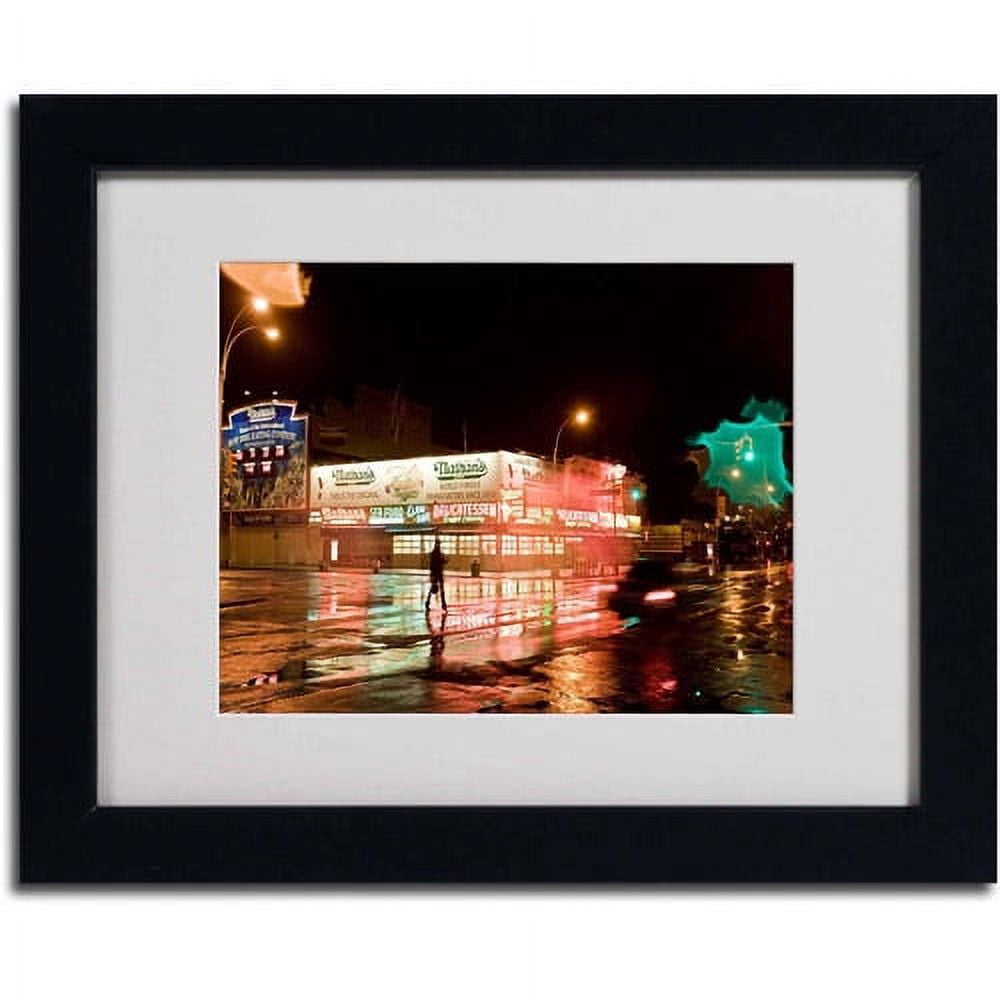 Trademark Fine Art "Nathan's Women Crossing" by Yale Gurney, Black Frame
