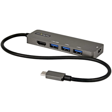 UPC: 0065030891806 | StarTech.com USB C Multiport Adapter  USB-C to HDMI 4K 60Hz (HDR10)  100W PD Pass-Through  4xUSB 3.0  USB Type-C Mini Dock  12  Long Cable