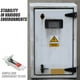 thumbnail image 4 of Cerradura de panel de armario eléctrico con pulsador y llave. Cerradura de puerta para armario de instrumentos. Cerradura de puerta para armario eléctrico industrial., 4 of 7