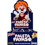 Paleta Payaso - Chocolate Coated Marshmallow Lollipop With Gummies - Party Pack Of 10 Lollipops, 1.6 Oz Each, 10Count