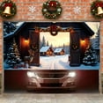 thumbnail image 4 of Christmas Background Cloth for Photography 400 cm x 180 cm Polyester Hanging Festive Garage Decor with Rope, 4 of 6