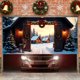 thumbnail image 5 of Decoraciones navideñas, adornos navideños, regalos navideños Garaje navideño Fondo festivo Tela Accesorios de fotografía Tela colgante navideña Tela colgante de fibra de poliéster, 5 of 6