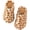 giraffe, variant on Striped Faux Fur Scuff Slippers Memory Foam House Shoes Taupe EU 38-39 1Pair