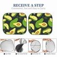 thumbnail image 6 of Xecao Fresh Avocado for Foldable Car Sun Shades (2-Pack) offer sun protection with an easy-fold design for convenient windshield shading., 6 of 7