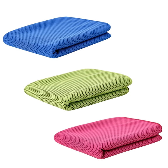 MIPCASE 3-Pack Microfiber Cooling Towels - Soft, Quick-Dry, Elastic Sports Towels for Running, Gym, Outdoor & Fitness Activities