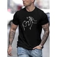 thumbnail image 1 of Camiseta informal y cómoda de manga corta con cuello redondo y estampado de "Perro lindo da cinco", ropa de moda para exteriores, camisetas transpirables de verano para hombre, camisetas de ocio., 1 of 5