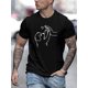 thumbnail image 1 of Camiseta informal y cómoda de manga corta con cuello redondo y estampado de "Perro lindo da cinco", ropa de moda para exteriores, camisetas transpirables de verano para hombre, camisetas de ocio., 1 of 5