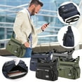 thumbnail image 3 of SLYNSHome Large-capacity Men's Backpack Shoulder Bag Wear-resistant Backpack Multi-pocket Business Casual Men's Messenger Bag, 3 of 4