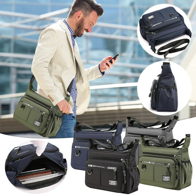 Xihbxyly Mochila de Gran Capacidad, Tela de Nailon Resistente Al Desgaste, Múltiples Bolsillos, Cómoda Correa para El Hombro, Estilo Informal de Negocios, para Uso Diario, Tamaño 31 X 24 X 12 Cm.