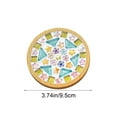 thumbnail image 3 of Tyidzon Crafts Mosaicss Tile Set Wooden Cup Mats Mixed Color Mosaicss Set Crafts Pack 6ml, 3 of 6