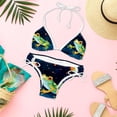 thumbnail image 6 of Starry Sky Frog Women's Detachable Sponge Adjustable Strap Bikini Set Swimsuit - Two-Pack for Beach Pool Party, 6 of 6