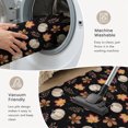 thumbnail image 4 of Area Rugs 5'x7', White Pumpkins Fall Carpet Runner Indoor Outdoor Rugs Home Decor Aesthetic, Thanksgiving Maple Leaves Black Non Slip Mats Washable Accent Rug for Living Room Bedroom, 4 of 5
