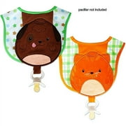 Crayola - Applique 2-Pack Pacifier Bibs for Boys