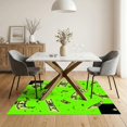 thumbnail image 3 of ODIKA 5'x7' Ultra-Soft Area Rug, Funky Cash Stack Abstract Pop Art Contemporary Currency Design None Washable, Bare feet friendly, Silk-Touch for Bedroom Home office, 3 of 7