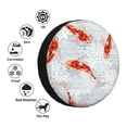 thumbnail image 5 of Balery Koi Fish Corals,Spring Summertire Cover Waterproof Dust-Proof, Universal Spare Wheel Tire Cover For Trailer, Rv, Suv Truck And Vehicle Camper Accessories-14 Inch, 5 of 9