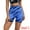 Blue, variant on Unique Bargains Women's High Waist Tie Dye Biker Shorts Thigh Shapers Shorts M Purple