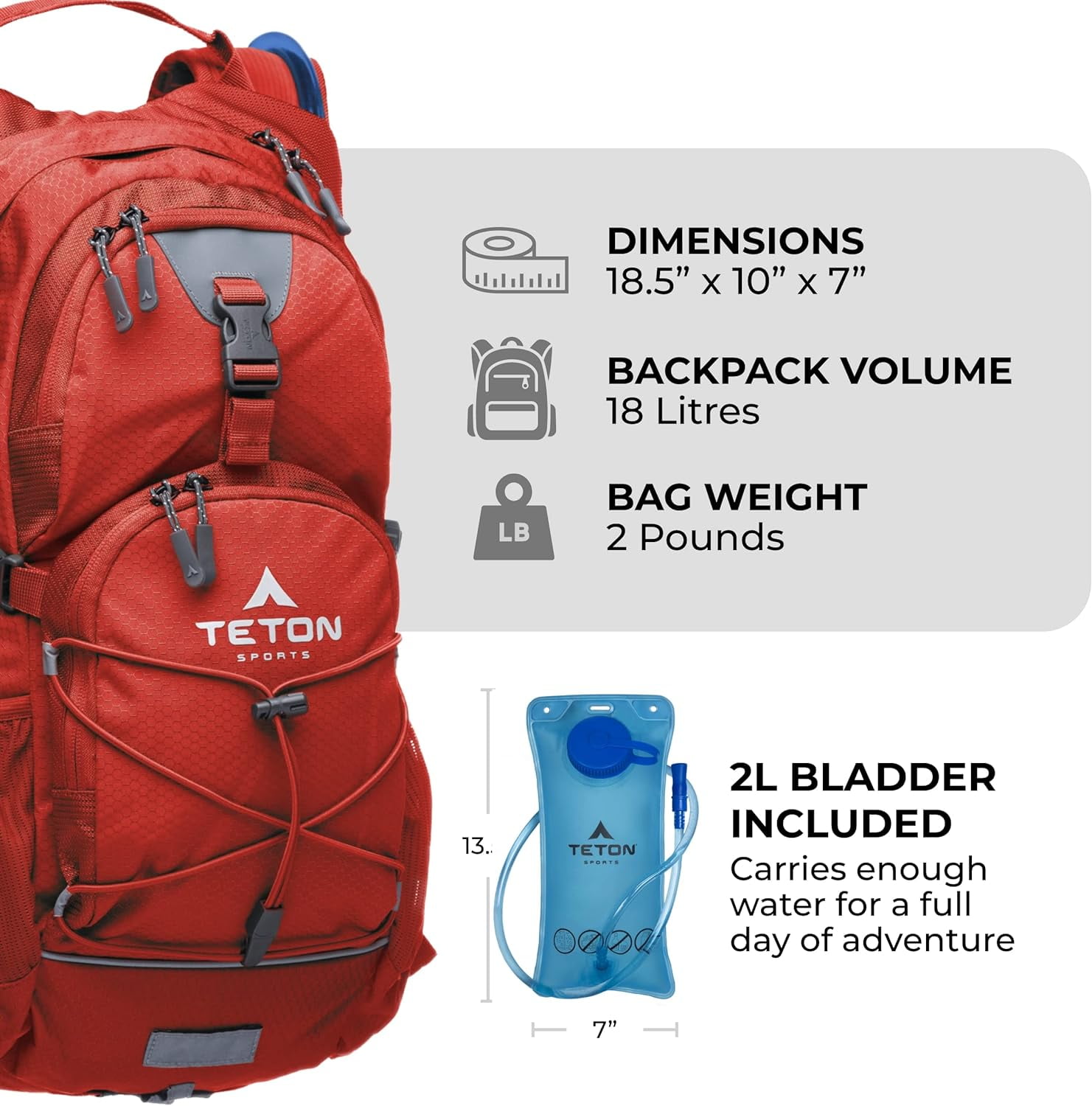 Hydration Daypack TETON Sports Oasis 1100 Daypack Teton Sports