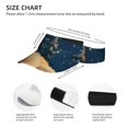 thumbnail image 2 of Kdxio Starry Sky Sleep White Bear Print Sun Visor Hat Golf Visor Adjustable Velcro Outdoor Sports Cap for Men Women, 2 of 6