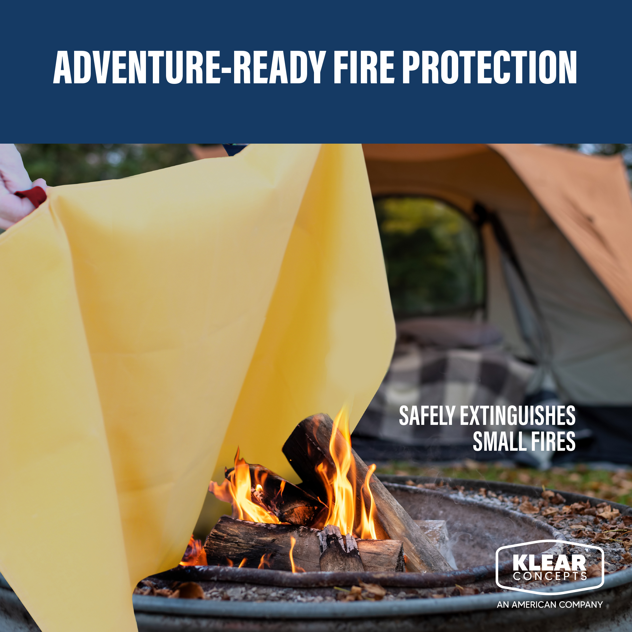 Klear Concepts Silicone Fire Blanket 40x40 in Partnership with the National Parks Foundation