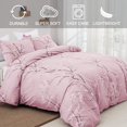 thumbnail image 2 of Pink Floral Duvet Cover Set Queen, Double Flower Plum Blossom Printed Comforter, 2 of 6