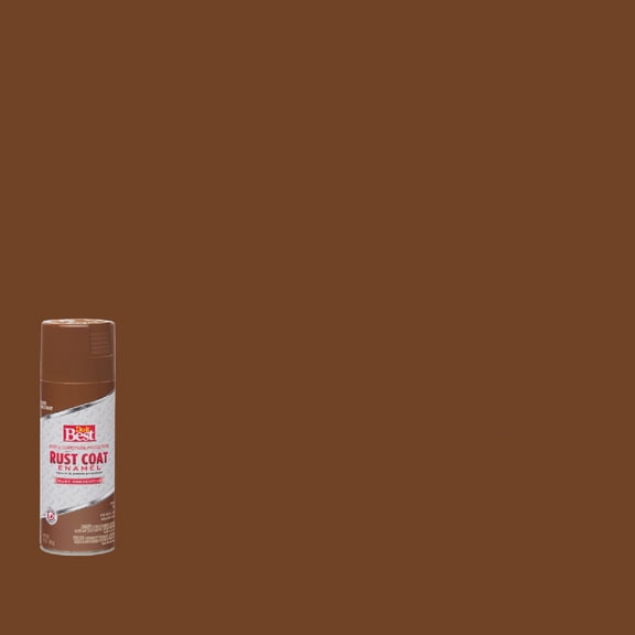 Rust-Oleum Rust Coat Spray Enamel - Durable Gloss Finish - 12 Oz, Brown