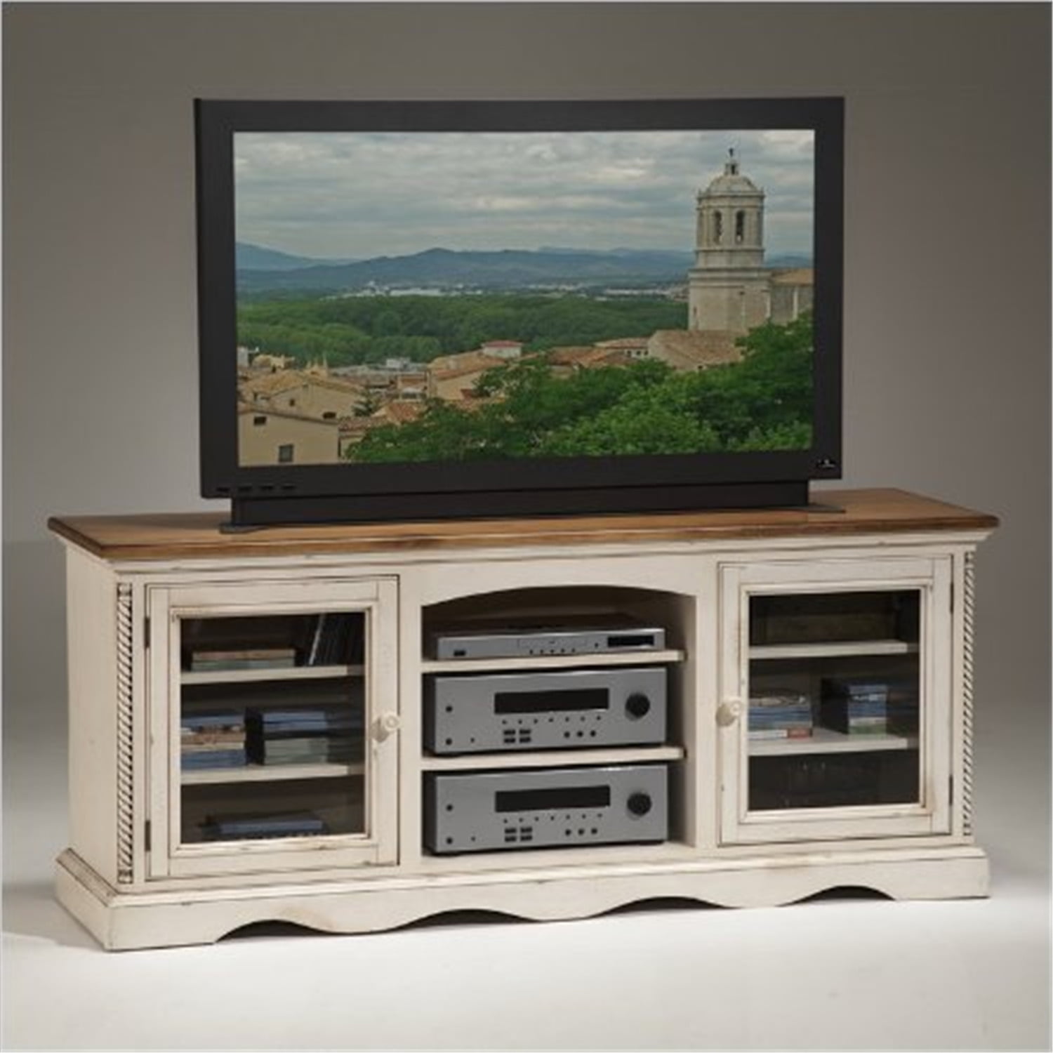 Hillsdale Furniture Wilshire Entertainment ConsoleFinishAntique White