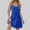 B301 Blue summer dresses for women clearance under $5, variant on Cagogo Casual Summer Sun Dress for Womens Spaghetti Strap 2025 2025 Trendy Beach Vacation Dress Sleeveless Flowy Swing V Neck Pockets Cover Ups Dresses