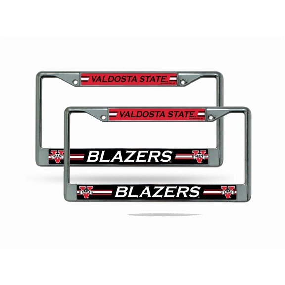 Valdosta State Blazers Chrome Metal License Plate Frame - Set of Two Frames
