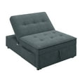 thumbnail image 2 of PARKWELL Upholstered Sofa Beds Chair 4 in 1, Convertible Sleeper Sofa for Living Room, Dark Blue, 2 of 10