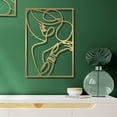thumbnail image 4 of Glamativity 4 Pcs Black Abstract Flowers Metal Wall Art, Minimalist Floral Single Line Wall Décor, 3D Textured Sculptures,, 4 of 16