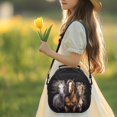 thumbnail image 3 of Jeiento Western Horse Lunch Box for Women Men Kids Lunch Bag Lightweight Bento Cooler Bag Insulated Lunchbox Container Picnic Bags Crossbody Purse Keep Food Cold and Warm Red Black, 3 of 6